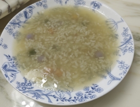 好吃的阴米粥。