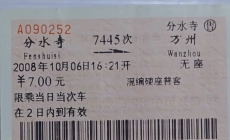 一个存在时间很短的火车站台，万州分水寺。