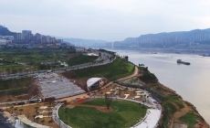 万州南浦公园建设提速推进，整体工程进入收尾阶段，即将竣工投用。