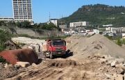 万州百安港农产品批发市场，二期工程建设稳步推进中。