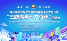 5月22日-23日，万州长江之星将举办“三峡青年人才夜市”招聘会。
