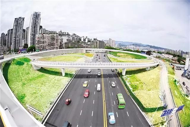 万州牌楼长江大桥北岸匝道