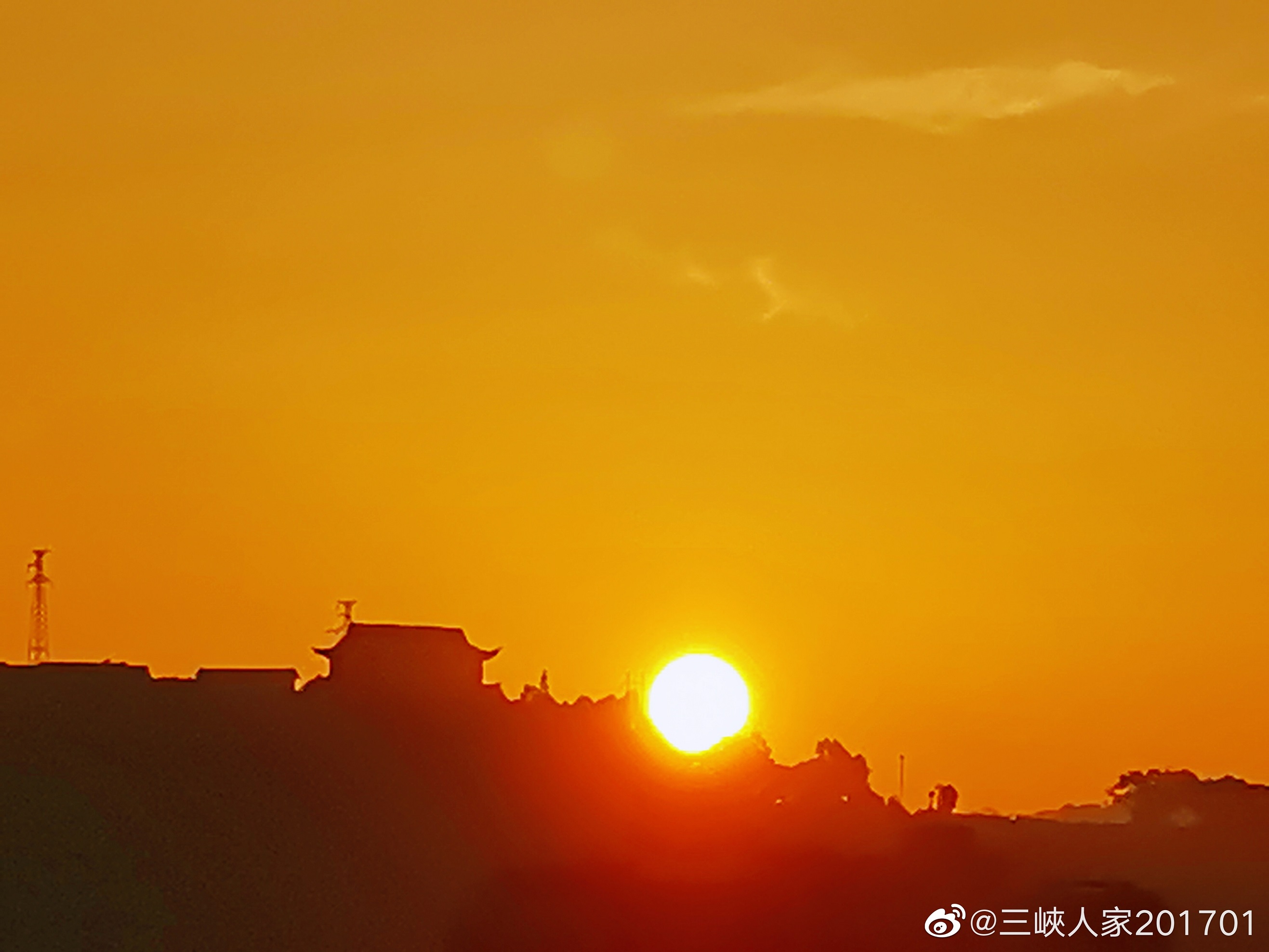 万州今天夕阳红