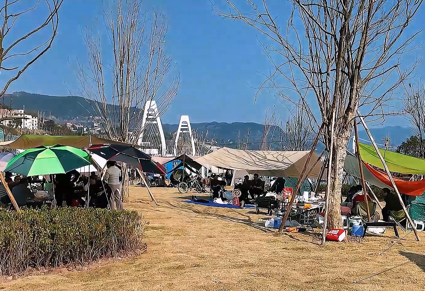 万州北滨大道延伸段春节人气火爆，成市民休闲新选择 ！