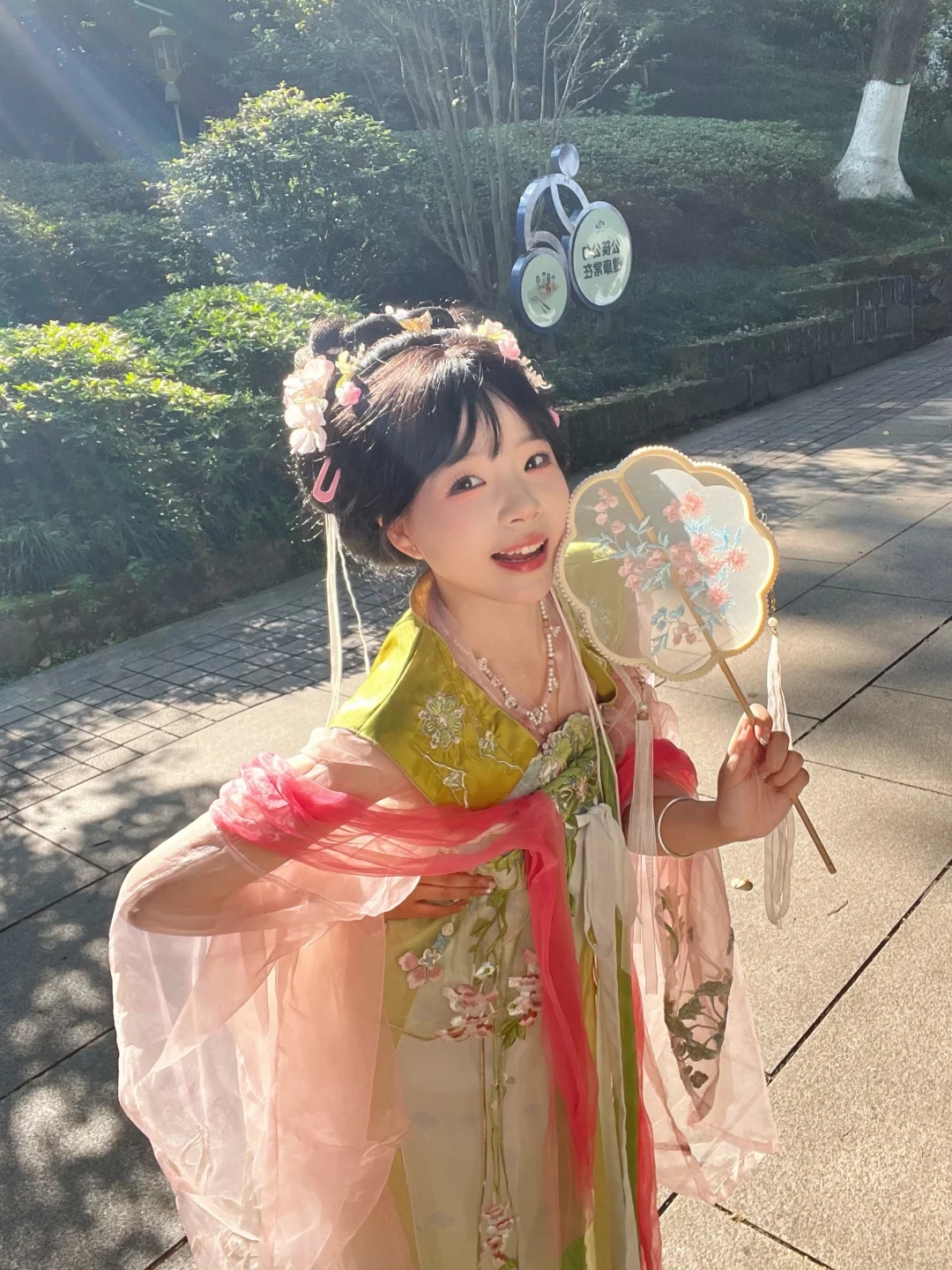 万州西山公园和汉服太搭了！